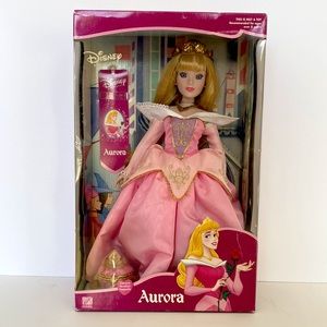 Collectible Disney Aurora Sleeping Beauty Brasskey porcelain doll NIB
